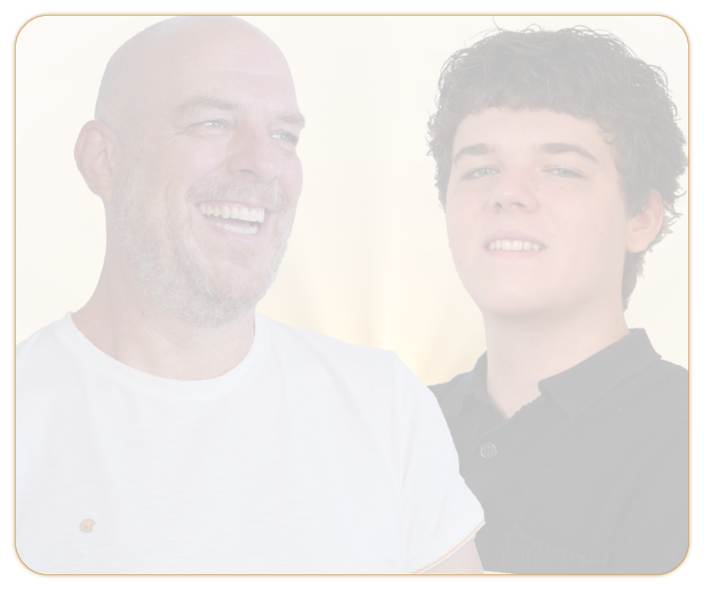 Christian und Nils, Vater und Sohn